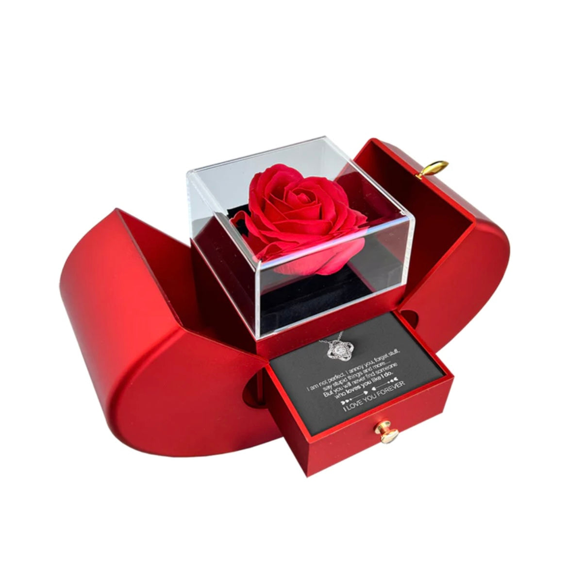 Lovebloom RoseBox™ - Rose, Card & Necklace